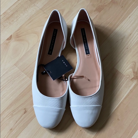 Zara white ballet flats - Picture 2 of 8